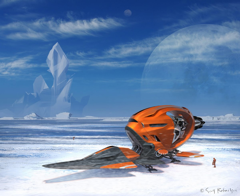 Illustration for article titled The awesome spaceship and vehicle concepts of Scott Robertson
